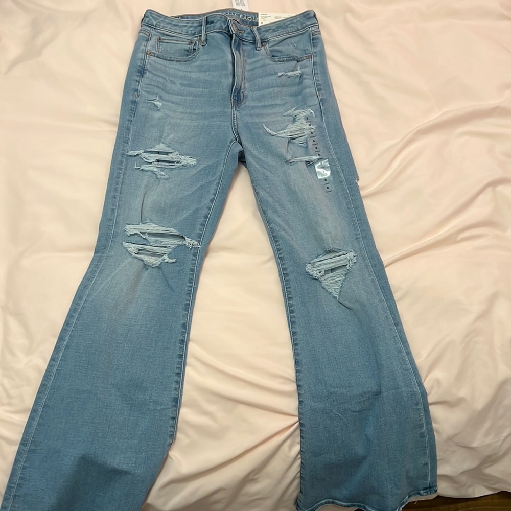 BRAND NEW AE HIGH RISE FLARE JEANS